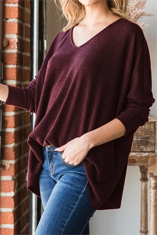 Lightweight Plum Sweater