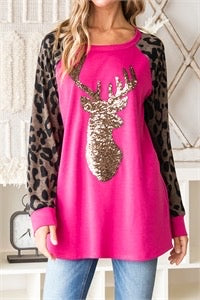 Sequin Reindeer Tunic