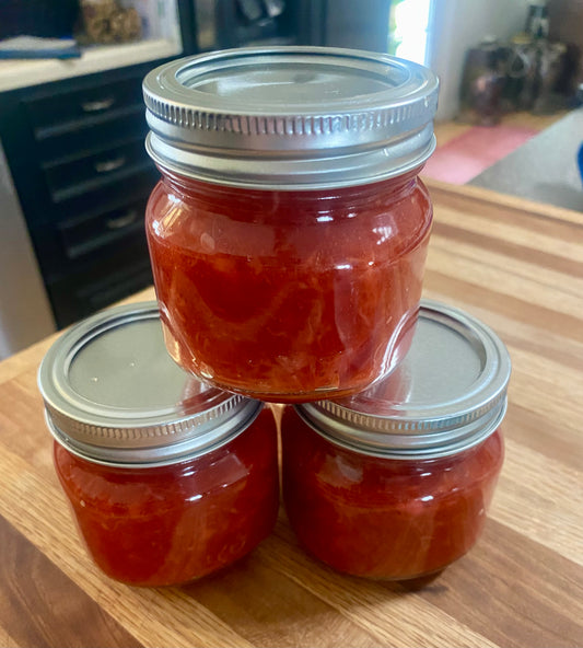 Strawberry Vanilla Jam-low sugar 1/2 pint