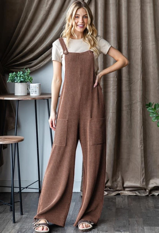 Urban soft ribbed jumpsuit