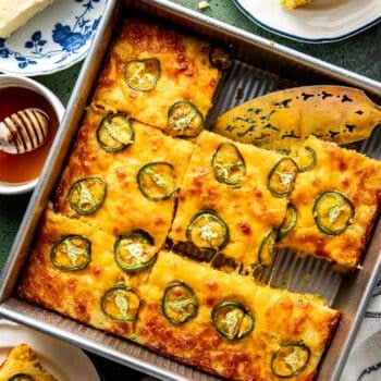 Jalepeno Cheddar Cornbread 8x8 pan