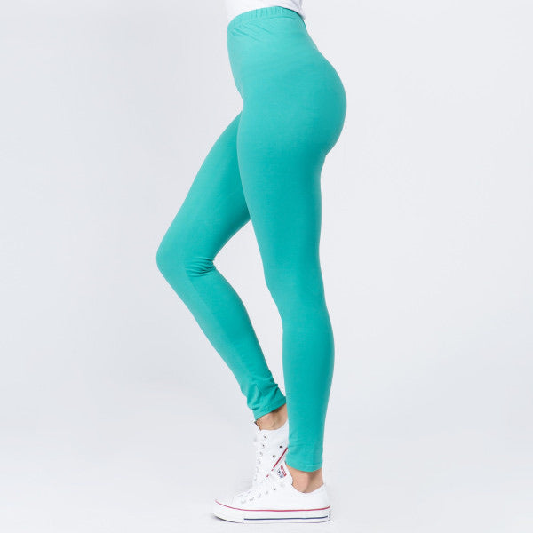 OS turquoise full length leggings