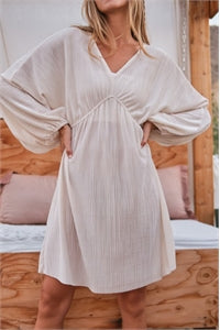 Ivory Boho Dress (size down)