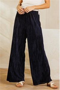 Navy velvet Corduroy Wide leg Pants