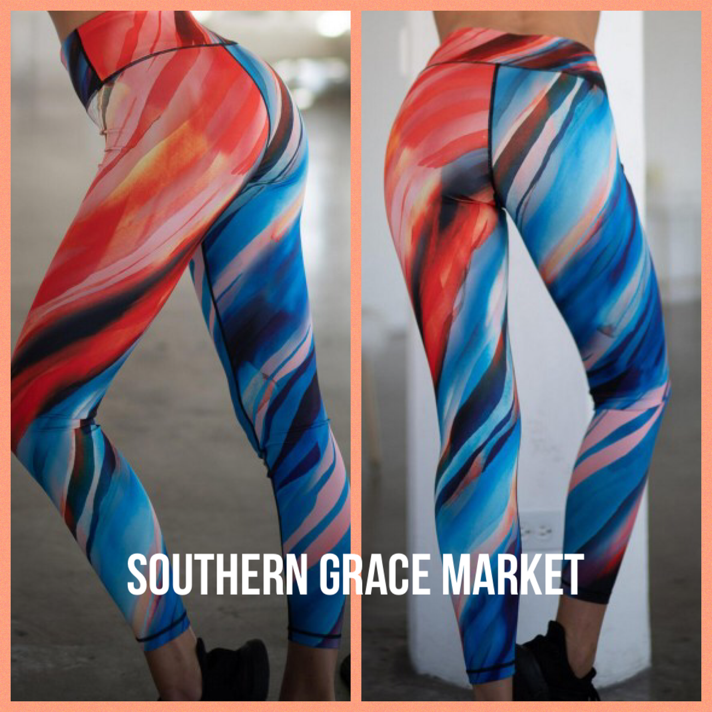 Multi Watercolor Leggings